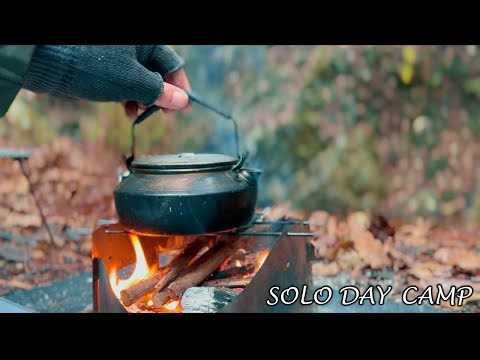 年の瀬。渓流流れる森で焚き火と年越しそばで締めくくるソロキャンプ。