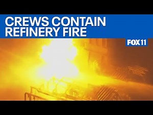 Massive fire erupts at Chevron's El Segundo refinery | FOX 11 LA