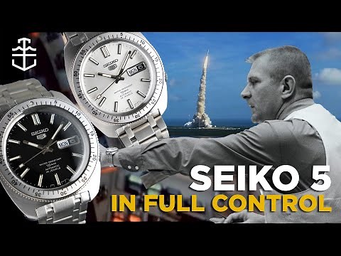 Seiko 5 Sports SRPL91 and SRPL93: Gene Kranz and the shield live again