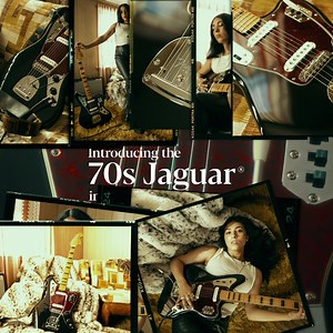 Introducing the Vintera II 70s Jaguar in Black. We recreated our favorite pickups from the 50s, 60s & 70s for vintage-accurate tone – from the crystalline cleans of the 50s to the grit and growl of the 70s. Learn more about the Vintera II Series at fender.com. | Fender