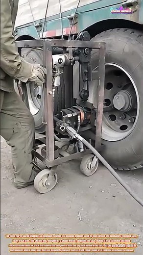 The Art of Truck Tire Removal with a Custom Tool