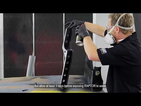 RAPTOR 2K Bedliner Aerosols Drying Times