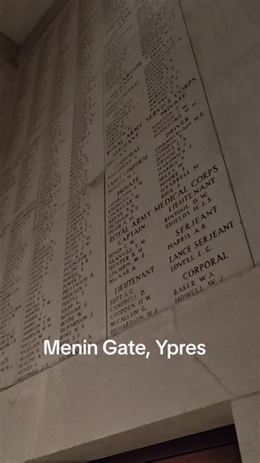 All the names listed on the Menin Gate memorial - #history #battlefield #belgium #ww1 #monument