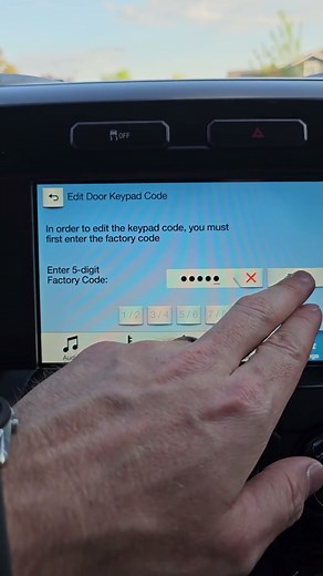 Set your keypad code on your FORD F150