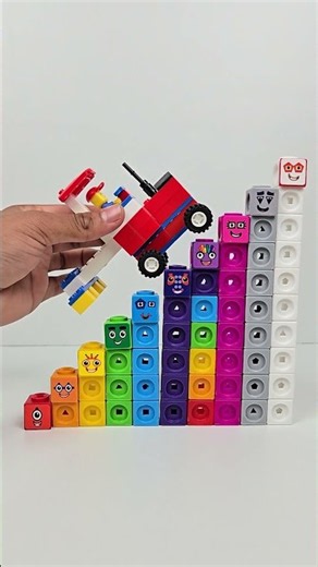 Learn Numbers with Tractor Climbing Numberblocks 🚜🧱 | Numberblocks Toys Fun #numberblocks #numbers