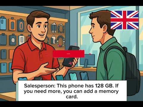 B1 Everyday English Dialogue – Buying a New Phone at the Shop