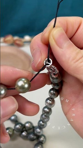 How to attach a spring clasp with end caps #diyjewelry #tutorial