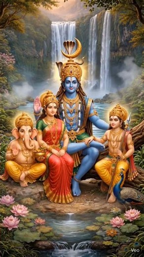 Lord Mahadev, Parvathi, Ganesh and subramanya swamy motion poster