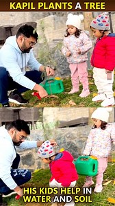 282K views · 9.8K reactions | CUTE Yaa!! Kapil Sharma With His Two Kids Plant A Tree In Palampur, Himachal | Bollywood Now | Facebook