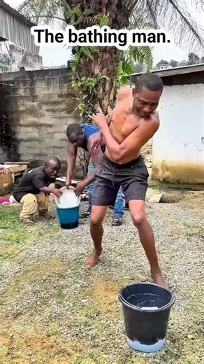 the bathing 🧼 man. #shorts