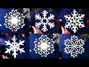 ✂️ Easy Paper Snowflake Tutorial | 5 Unique Christmas DIY Ideas