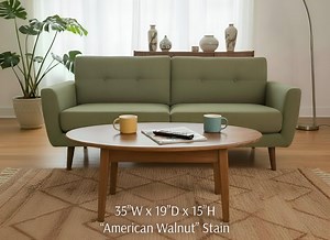 Handmade Mid-century Oval Coffee Table – Solid Radiata Pine, Scandinavian Splayed-leg Design - Etsy