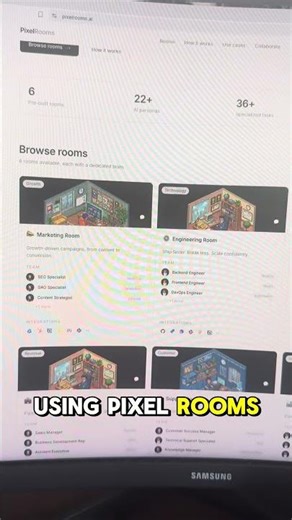 Use PixelRooms.ai to deploy AI agent teams ✨ #code #ai #claude #developer