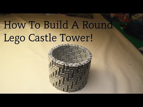 How To Build A Round Lego Castle Tower!