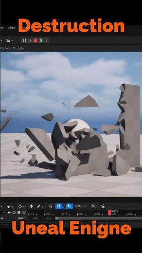Unreal Engine Destruction Breakdown | Fracture Basics #shorts #unrealengine #destruction