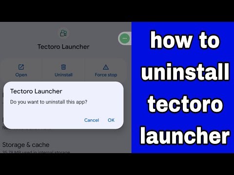 Tectoro launcher remove | how to uninstall tectoro launcher