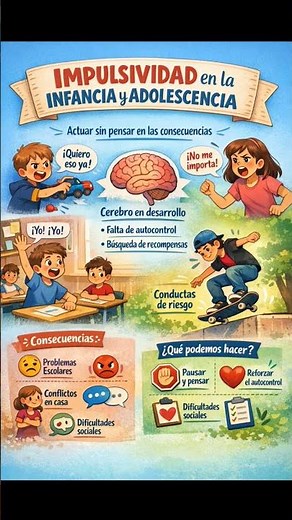 Impulsividad en la infancia y adolescencia: cuando actuar antes de pensar se vuelve un reto emociona