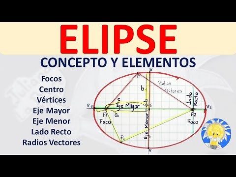 🏉 ELIPSE: Concepto y elementos (focos, vértices, Eje Mayor, Eje Menor, L.R.) | Juliana la profe