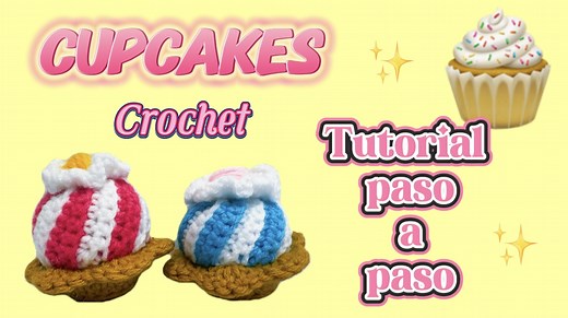 Cupcakes tejido a crochet paso a paso. 🧁🧁 | Arte En Crochet LM