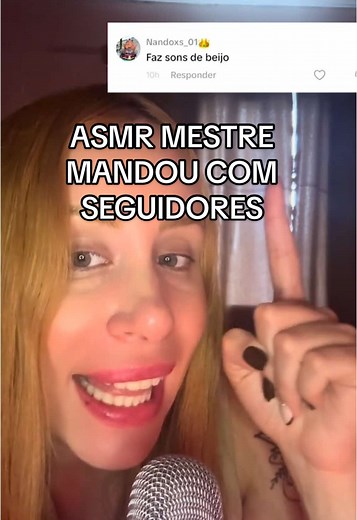 Asmr o mestre mandou com seguidores. Parte 2 #asmrvideo #mouthsounds #beijinhos #seguidores #asmrcommunity #tingles