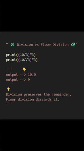 Python | Division vs Floor Division