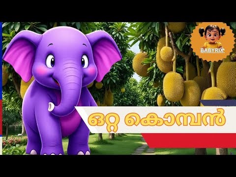 KOMBAN AANA | KIDS RHYMES | ആന പാട്ട് |