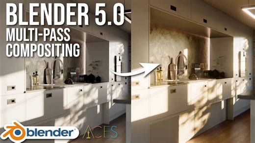 iBlender插件 Blender 5.0 中多通道合成完整指南