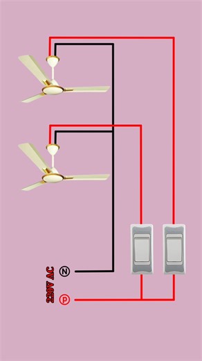 2 fan wiring diagram #shorts #electronic #diy