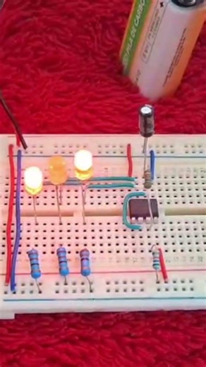 circuito luz intermitente con temporizador 555