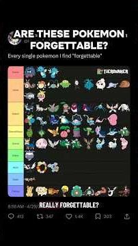ARE THESE POKEMON FORGETTABLE? #pokemon