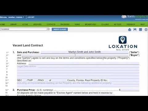 Vacant Land Contract Training
