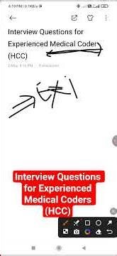 Interview Questions for Experienced Medical Coders
