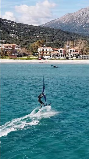 Windsurfing Vasiliki in March 🙌