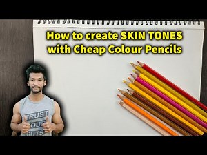 Coloured Pencils Ep. 03 - Making SKIN TONES with Cheap Colour Pencils - Tutorial for beginners