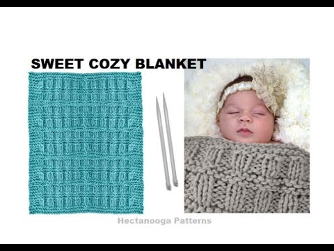 KNIT SWEET COZY BLANKET, free knitting pattern, afghan, throw, lapghan