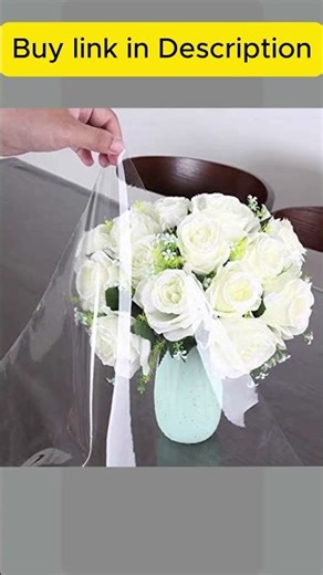 Sancua Clear Plastic Waterproof Tablecloth
