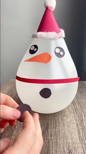 DIY Wobbly Snowman Balloon Craft for Kids | Fun and Easy Winter Craft #diycrafts