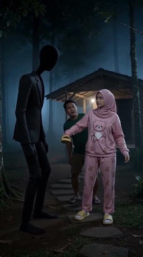 Even Slender Man Is Afraid of Her 😱👻😂#SlenderMan #FunnyHorror #ScaryButFunny #ComedyReels