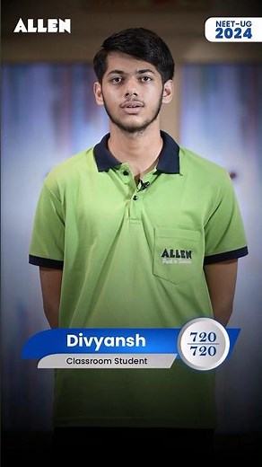 AIR-1 in NEET-UG 2024 | Meet Perfect Scorer Divyansh | Unveiling Our Superstar | ALLEN