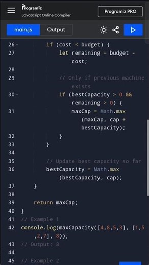 Find Maximum Capacity Using 2 Machines | Budget Constraint Problem