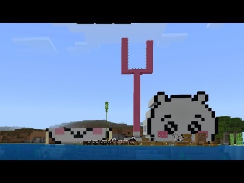 ちいかわ好きのマイクラ建築😀マイクラでちいかわの家作ってみた🏠#ちいかわ#マインクラフト