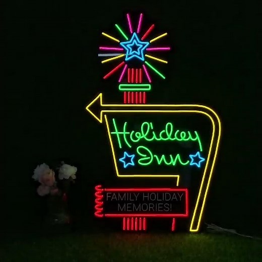 Vintage Holiday Inn Neon Sign