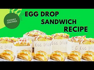Making Egg Drop Sandwich At Home | Egg Drop Sandwich Recipe | Sandwich Egg Drop