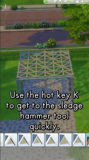 Custom Pergola Tutorial | Sims 4 Build Tricks, Tips, & Hacks #Shorts