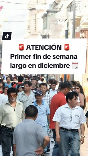 Primer fin de semana largo en diciembre 2024