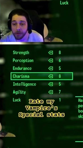 Good stats or nah? #fallout #fallout3