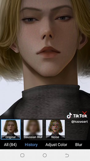 Textured art using NOISE and GAUSSIAN BLUR #tokyorevengers #mikeykun #realism #tutorial #fyp #drawing #digitalart #ibispaintx #ibispainttutorial #skintexture #howtodraw