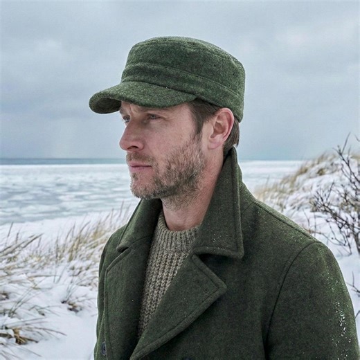 Green Winter Cadet Cap, Wool Army Style, Unisex Military Castro Cap - Etsy