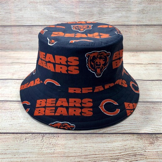 Adult or Child Bucket Hat - Chicago Bears NFL Football Team, Football Lover Gift, Cotton Reversible Hat, Gift for Him - Etsy