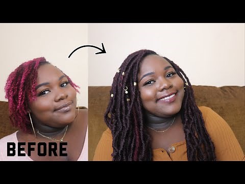 CROCHET FAUX LOCS OVER STARTER LOCS | ZURY WIGGLE LOC BRAID